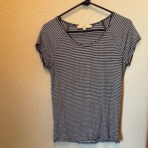 LOFT Classic Navy and White Striped Tee / R8